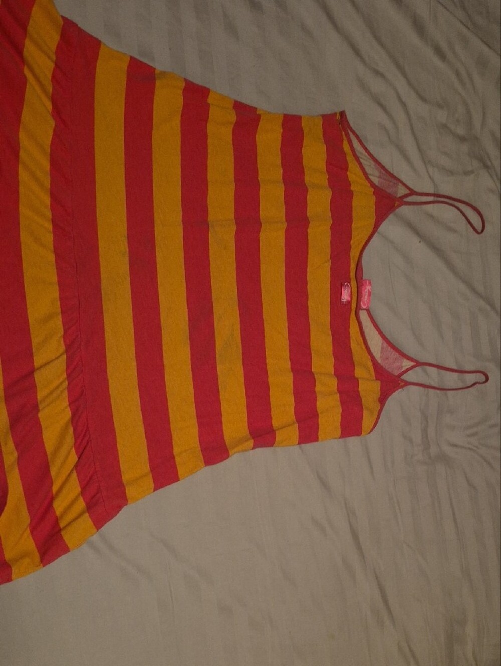 La SENZA Yellow and Pink Striped Spaghetti Strap Camisole - Picture 4 of 4